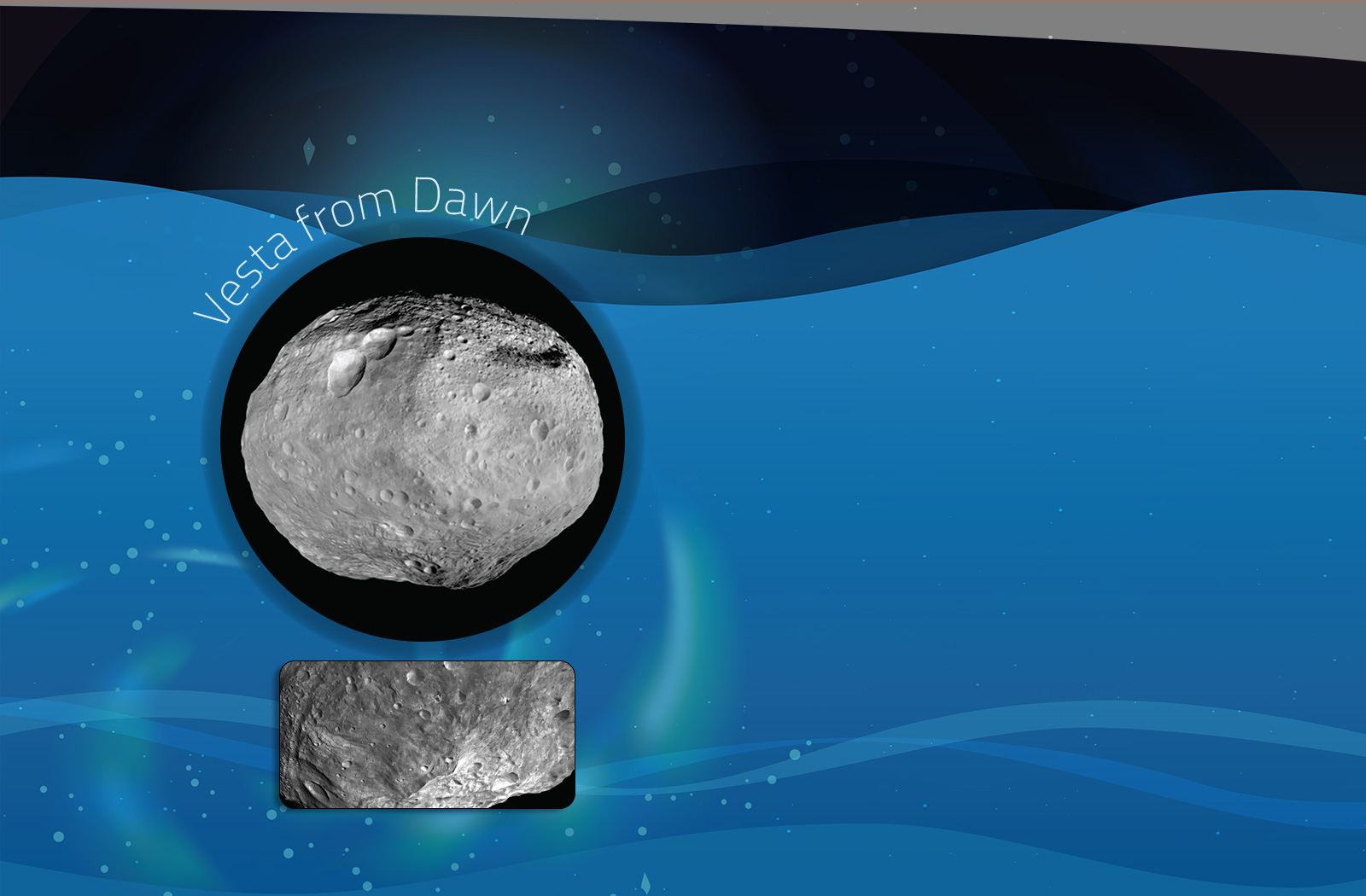 Asteroid Vesta from Dawn mission.