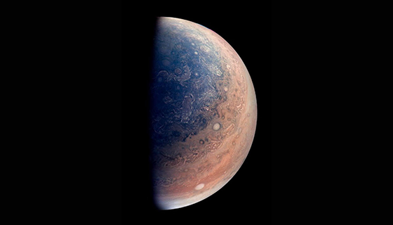 View of Jupiter's south pole