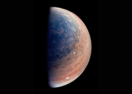 View of Jupiter's south pole