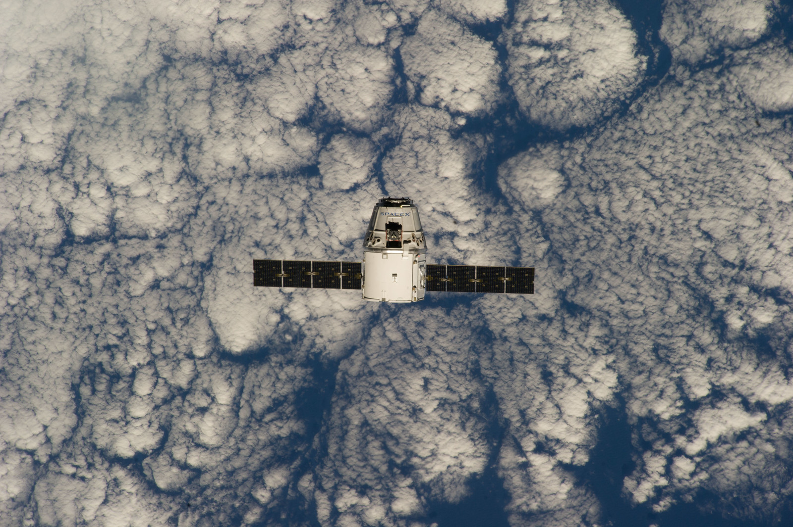 The International Space Station hovering over the earth