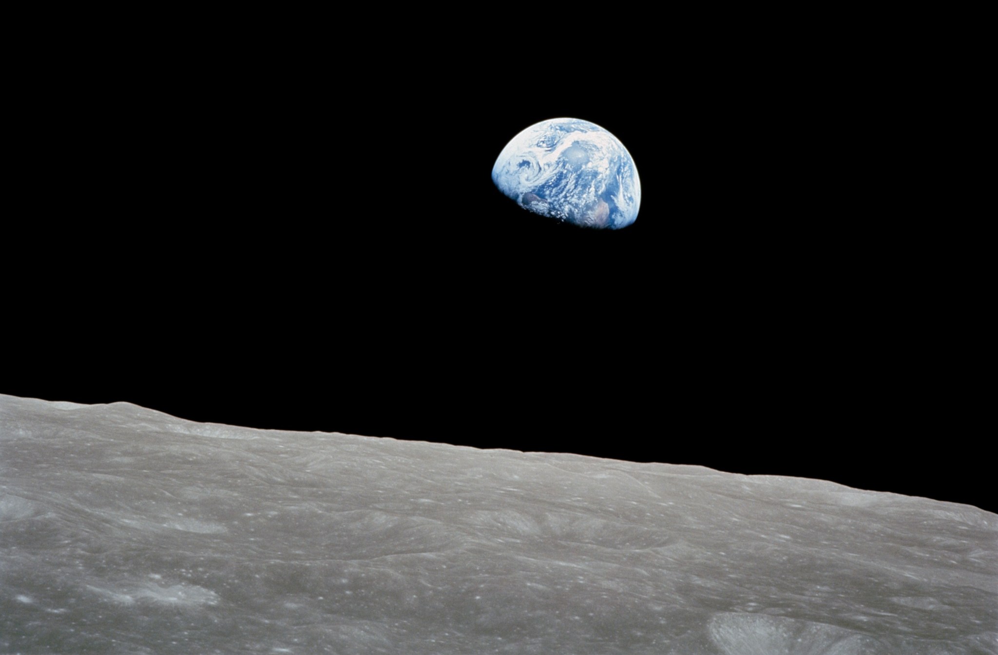 The Earthrise photo taken by the Apollo 8 astronauts