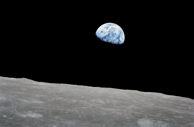 The Earthrise photo taken by the Apollo 8 astronauts