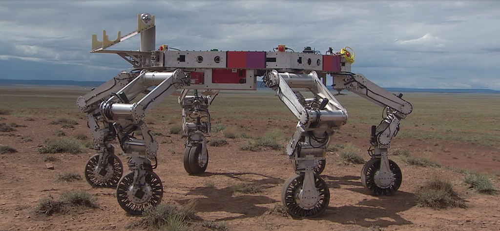 Futuristic robot that may one day go to the moon