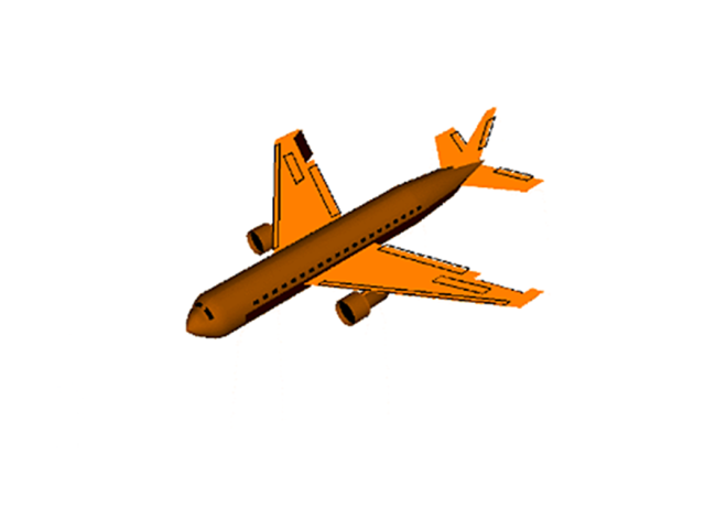Diagram of an airplane