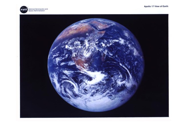 Front cover of Apollo 17 View of the Earth lithograph