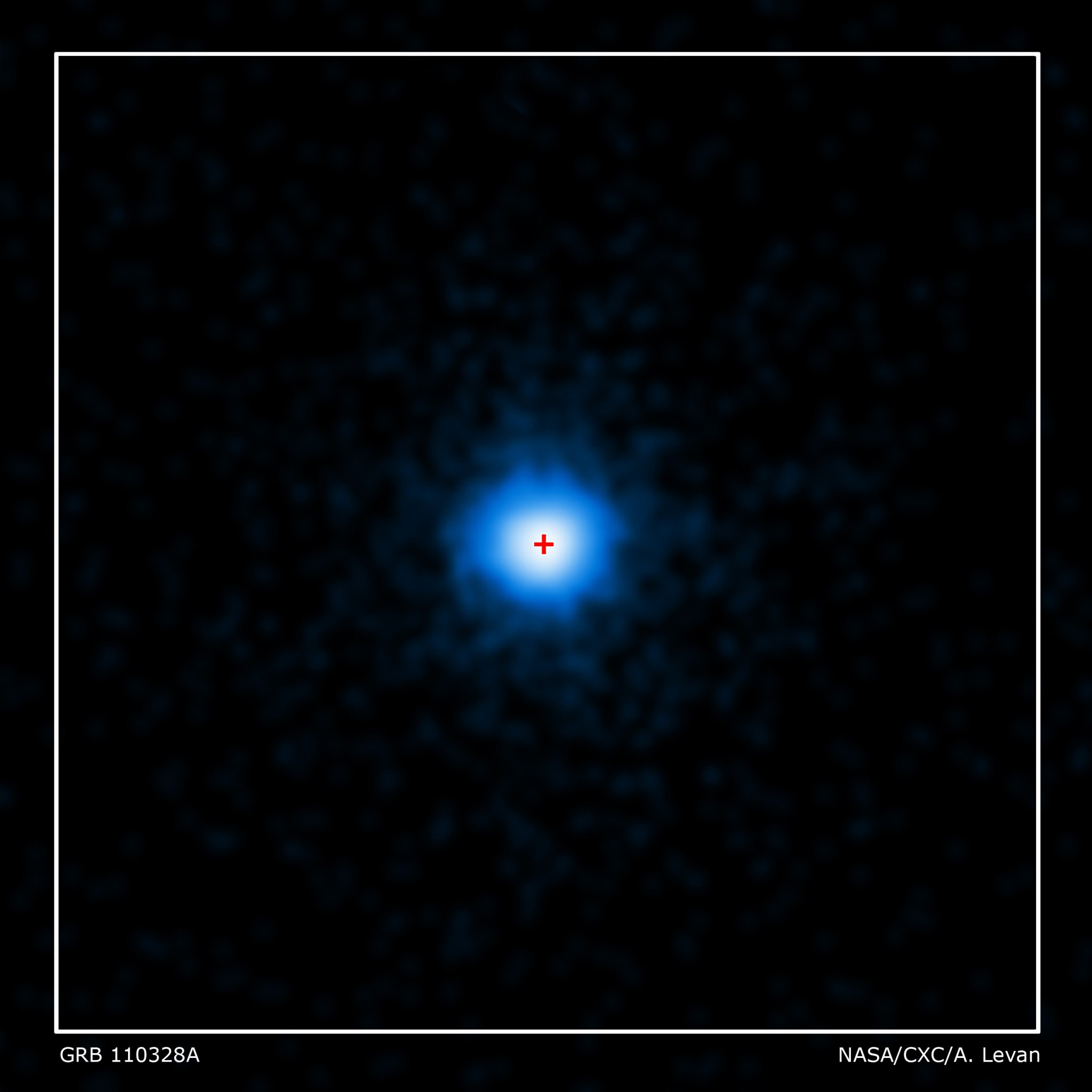 Chandra image of GRB110328A's X-ray afterglow