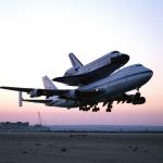 Space Shuttle Endeavour Atop NASA's Modified Boeing 747
