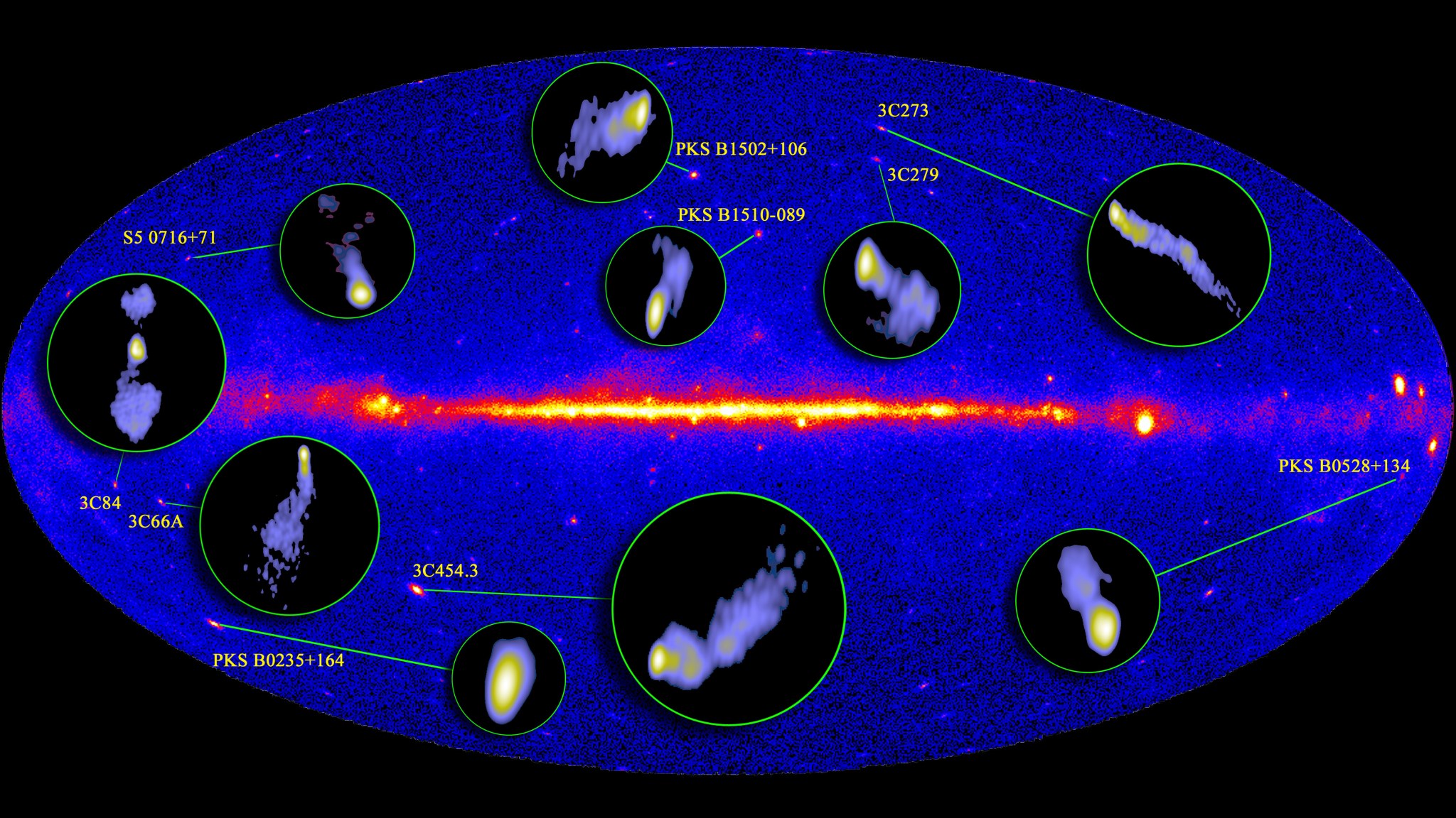 Active galaxies mapped by VLBA