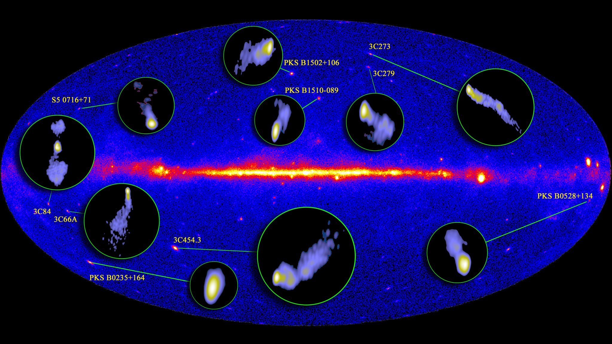 Active galaxies mapped by VLBA