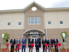 Cutting the ribbon on a new Emergency Operations Center