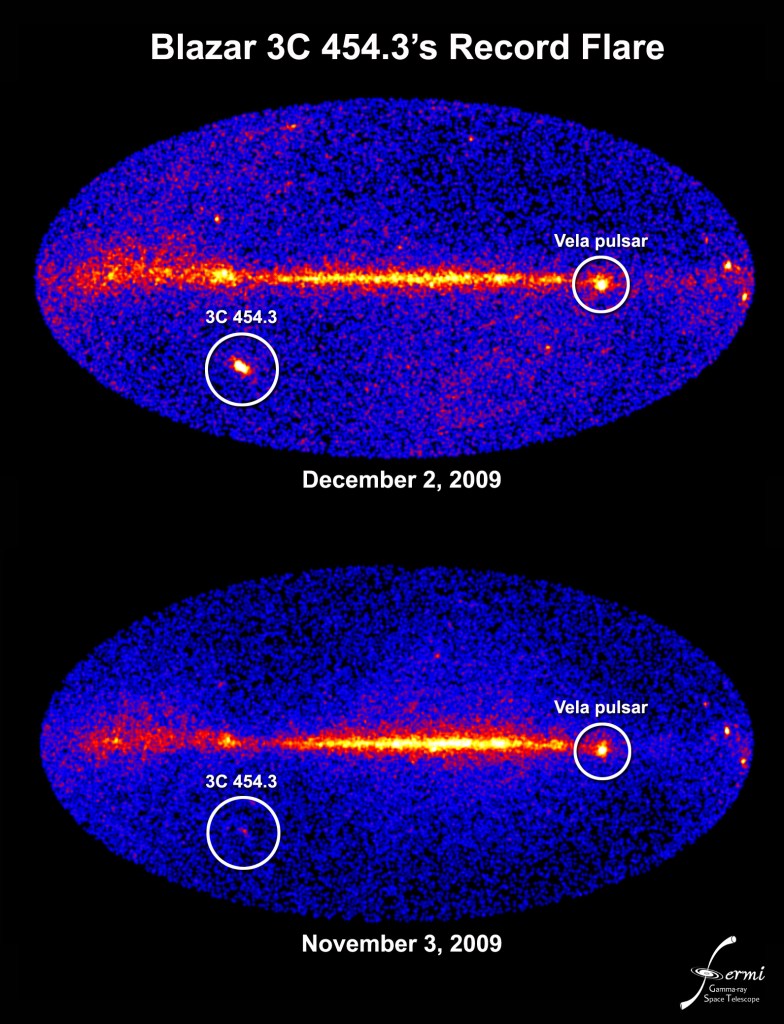 
			Fermi Sees Brightest-Ever Blazar Flare - NASA			