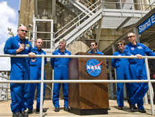 STS-134 Shuttle Crew Visits Stennis