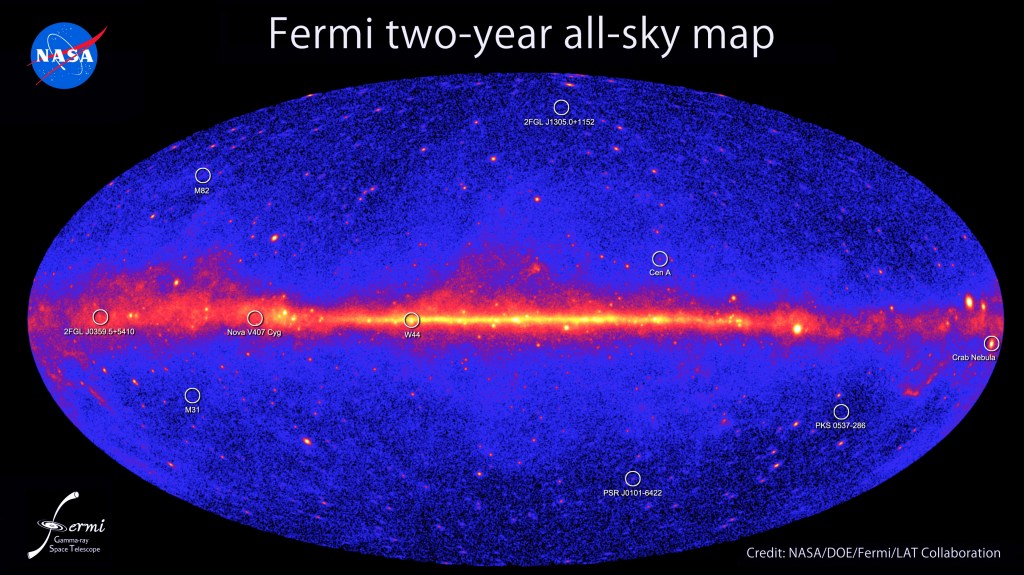 
			Fermi's Latest Gamma-Ray Census Highlights Cosmic Mysteries - NASA			