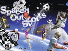 NASA's Spaced Out Sports Challenge poster