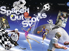 NASA's Spaced Out Sports Challenge poster