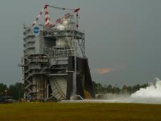 J2X Powerpack test at Stennis Space Center on June 8, 2012