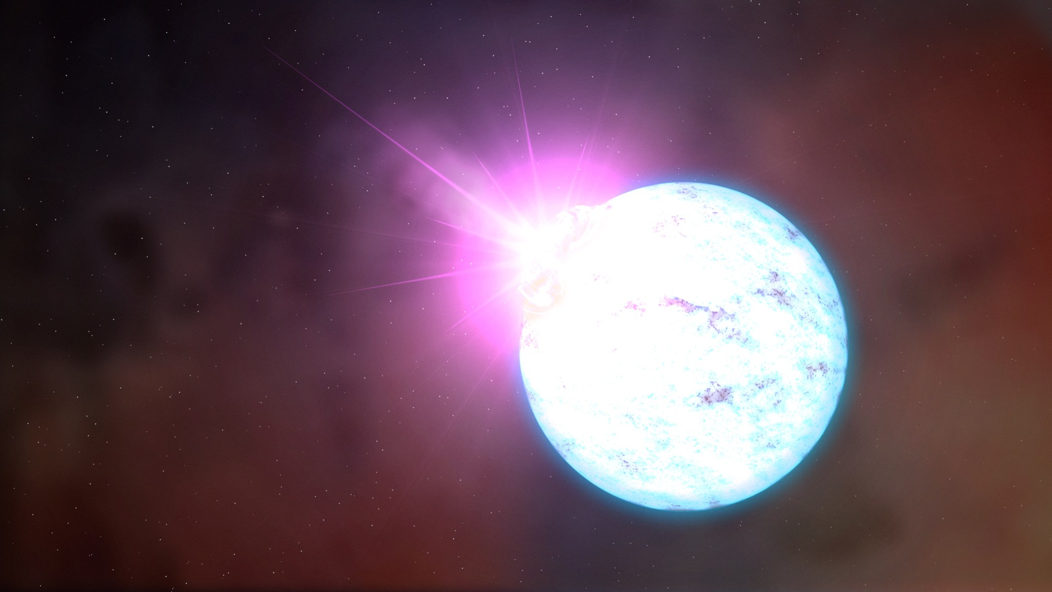 Eruption on a magnetar