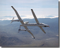 Proteus in flight over Southern California