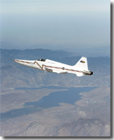 photo of F-5E Shaped Sonic Boom Demonstration (SSBD) aircraft in flight