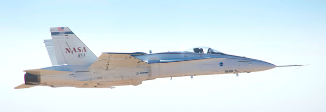 NASA Tests Space Launch System Autopilot Technology on F/A-18 Jet