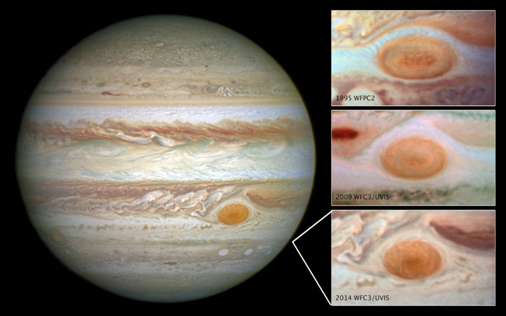 NASA’s Hubble Shows Jupiter’s Great Red Spot is Smaller than Ever Measured