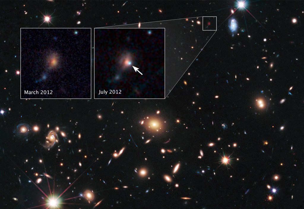Hubble Astronomers Use Supernovae to Gauge Power of Cosmic Lenses