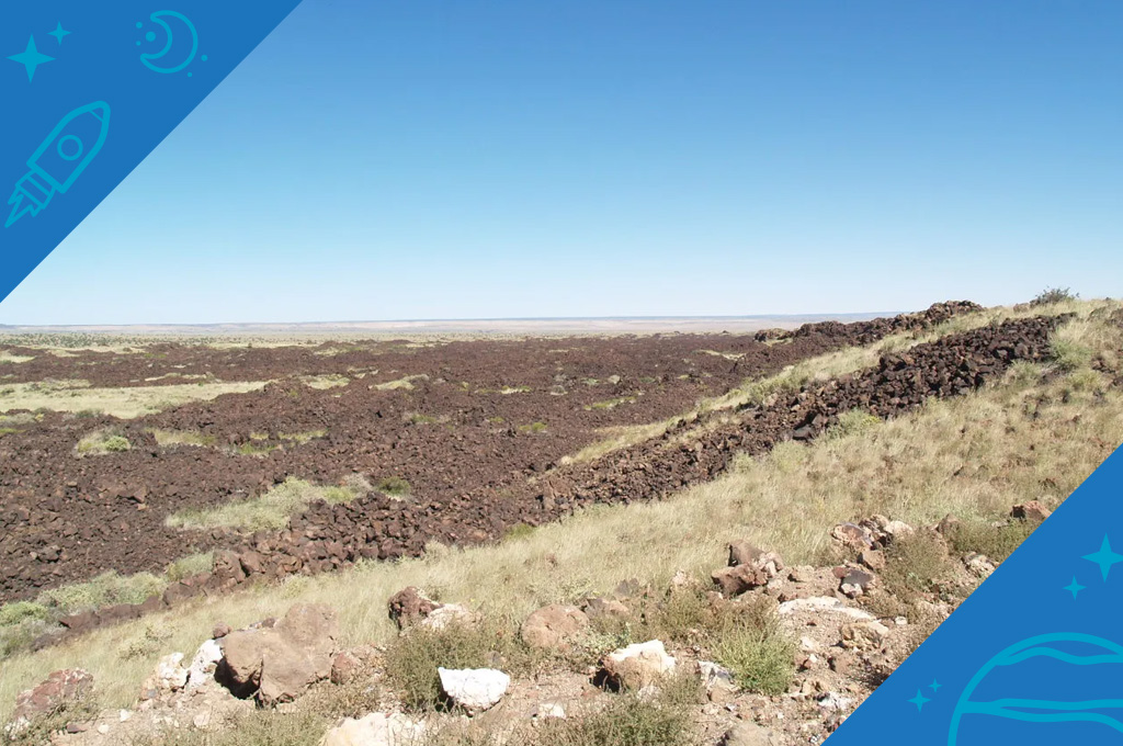A photo of a desert landscape