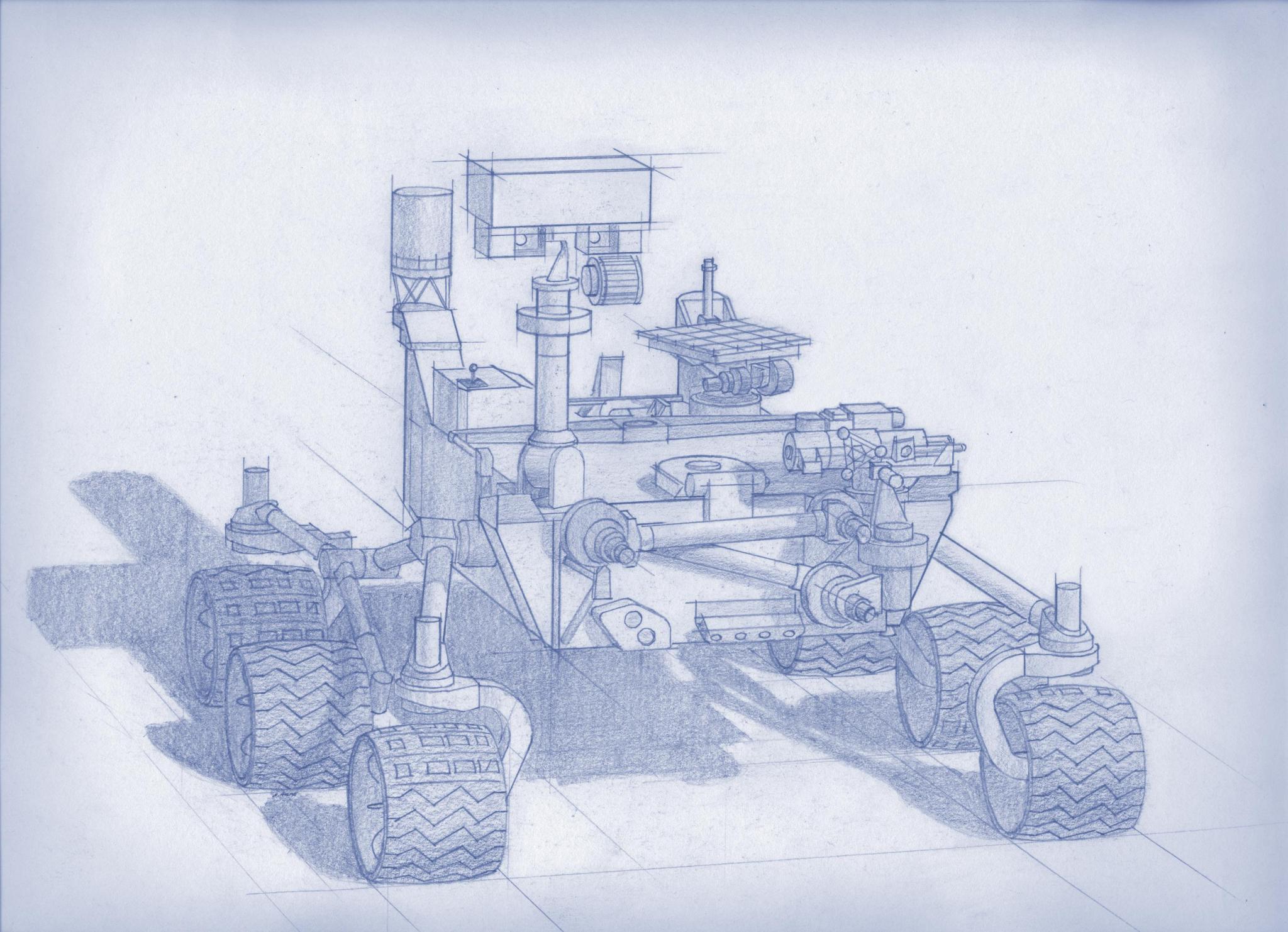 Concept image of Mars rover