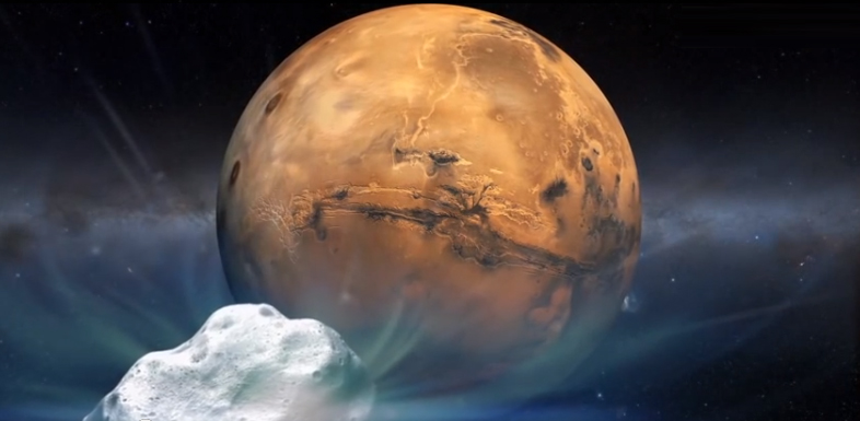 NASA Holds Media Briefing to Discuss Comet Flyby of Mars Observations