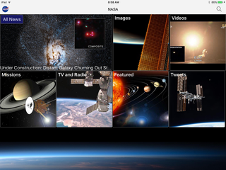 NASA App on iPad