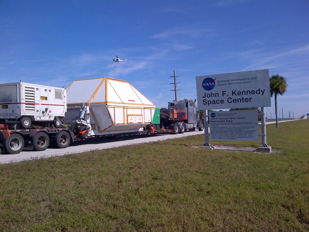 NASA’s Orion Arrives Back at Kennedy, Media Invited to View Spacecraft