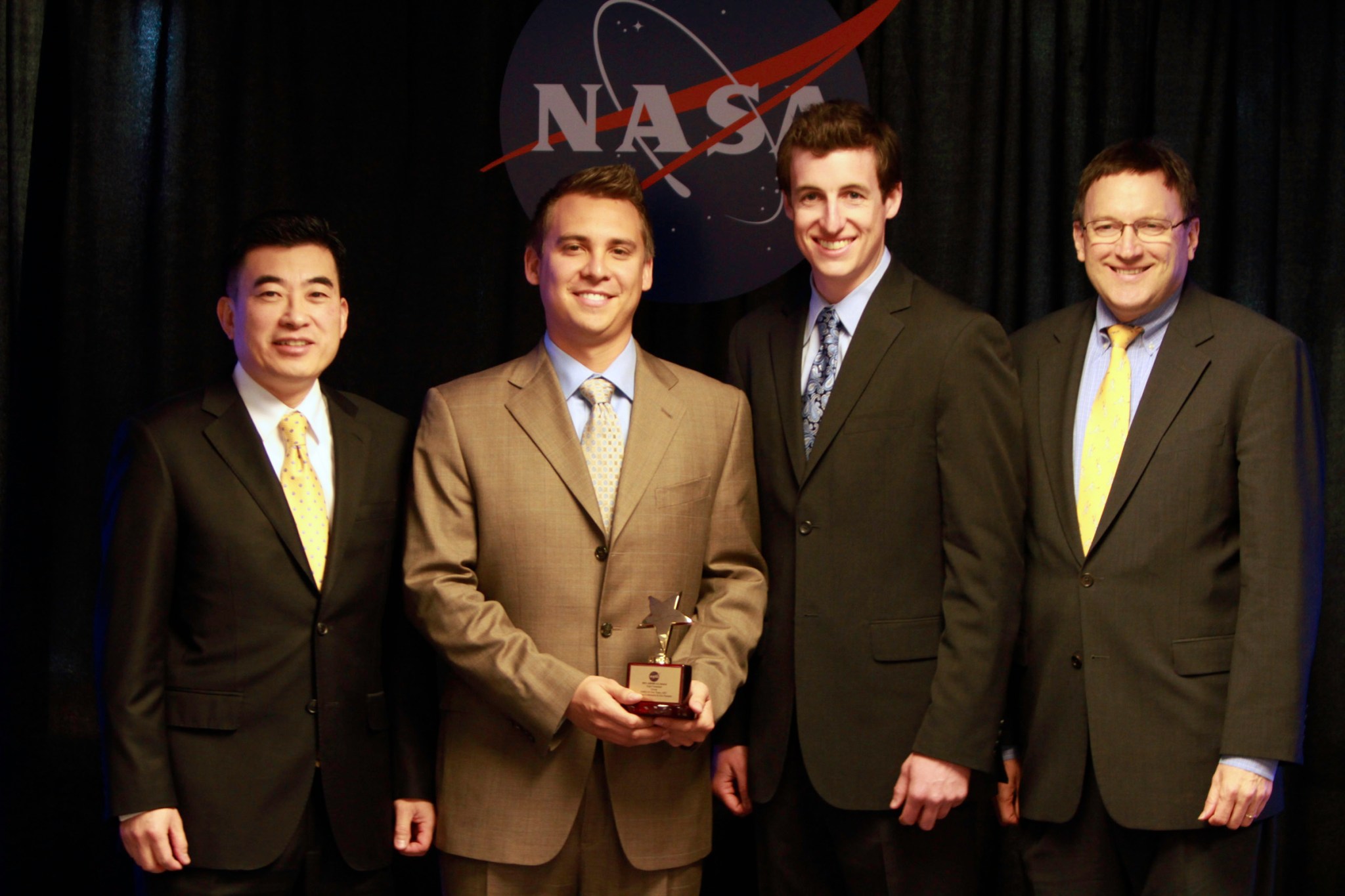 (l to r) Jaiwon Shin, Eric Paciano, Jonathan Lichtwardt and Tom Irvine.