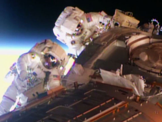 Spacewalkers Barry Wilmore and Terry Virts
