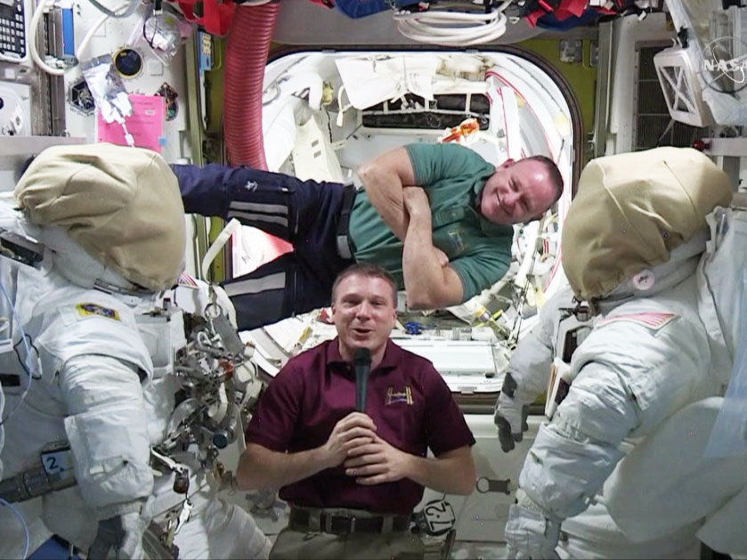 Spacewalkers Terry Virts and Barry Wilmore