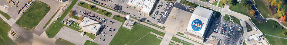 Aerial view of the NASA Glenn Research Center