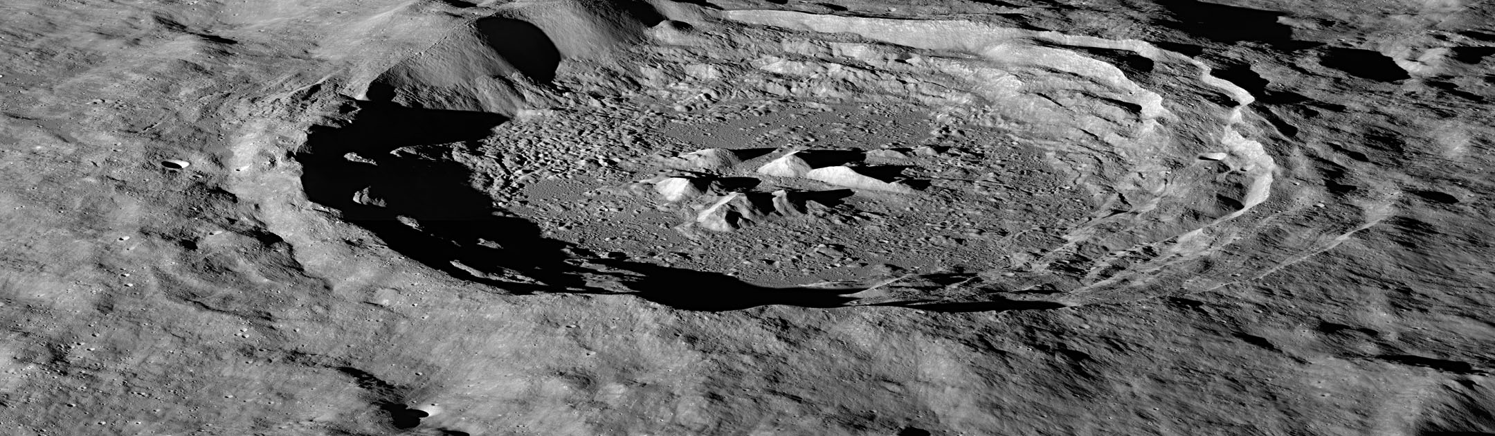 The Moon's Hayn crater as seen from NASA's LRO spacecraft.