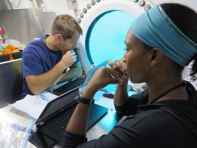 NEEMO 18 crew waste little time in performing experiments and other assignments