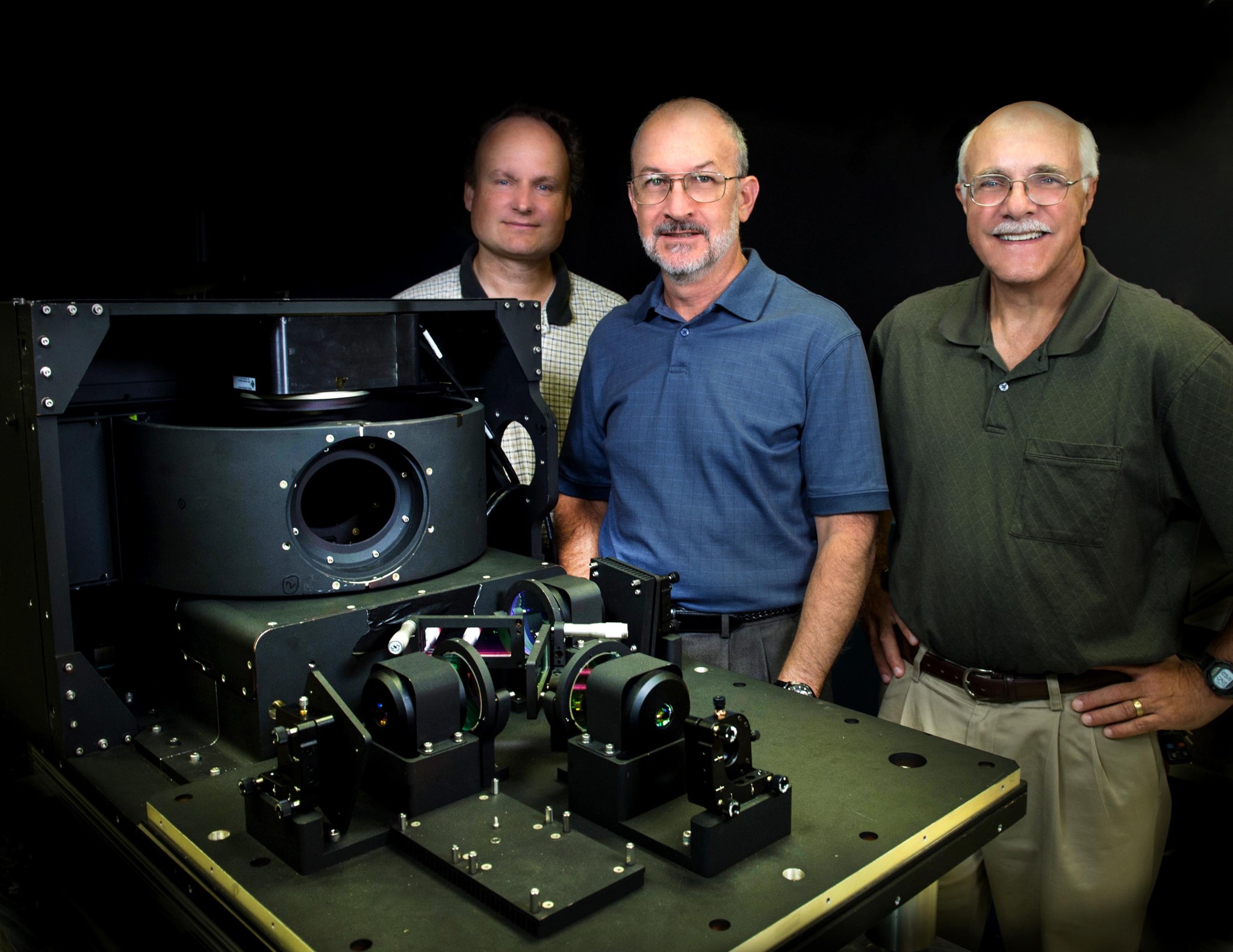 Gerhard Meister, Bryan Monosmith, and Chuck McClain with ORCA prototype