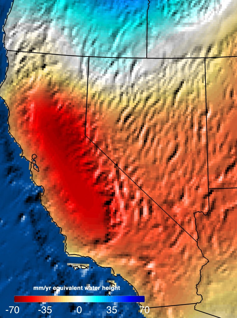 NASA Analysis: 11 Trillion Gallons to Replenish California Drought Losses