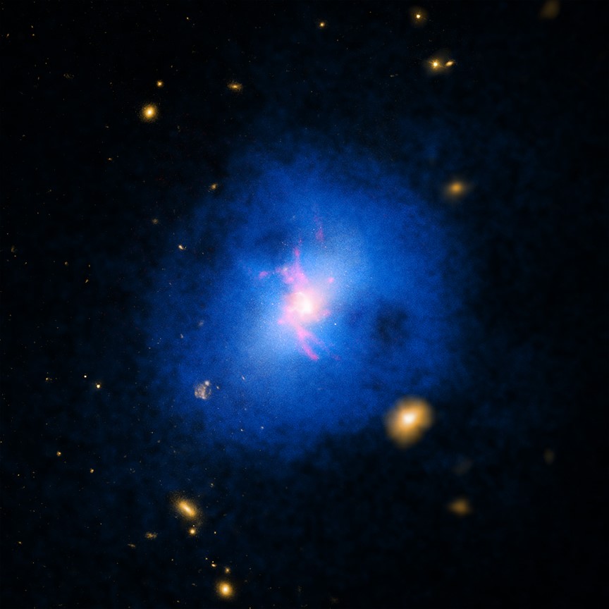 NASA’s Chandra Observatory Finds Cosmic Showers Halt Galaxy Growth