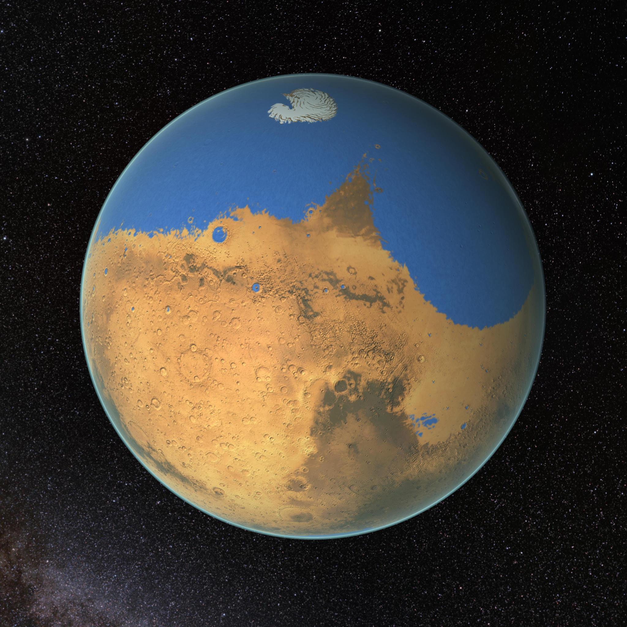 Mars once held more water than Earth's Arctic Ocean