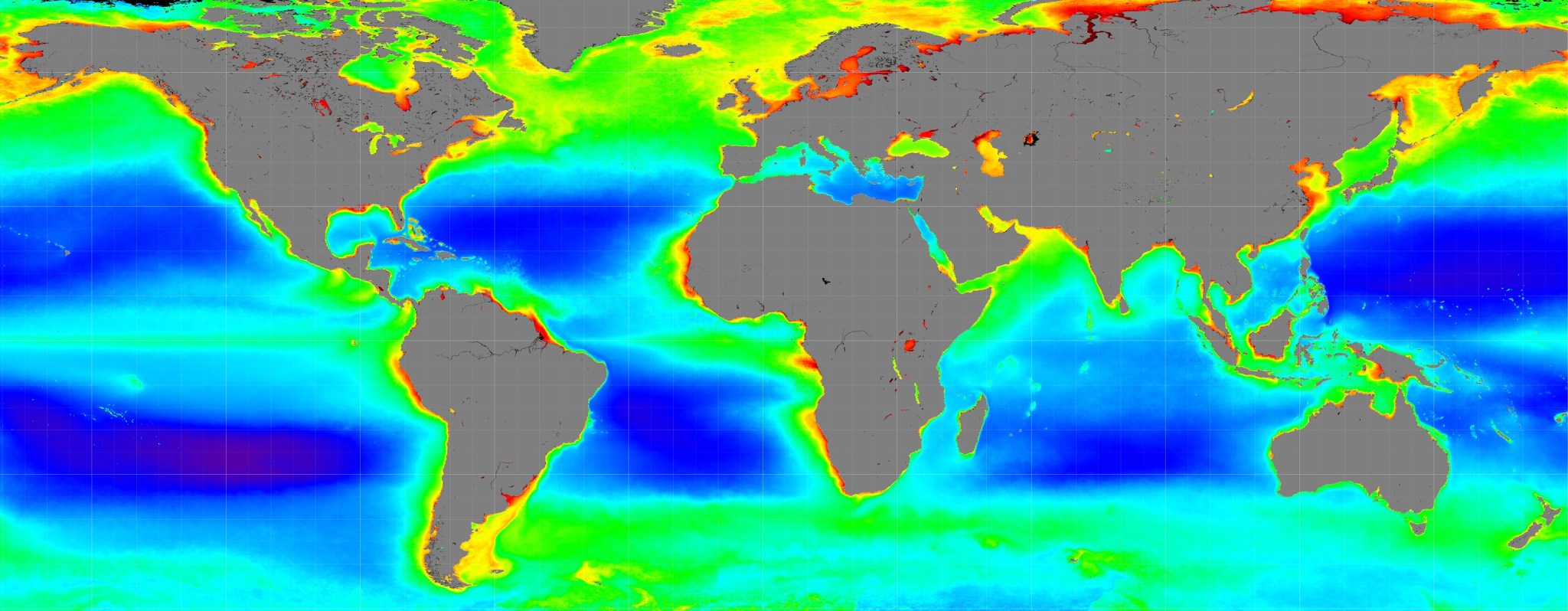 global ocean color observations from data gathered by NASA’s PACE spacecraft 