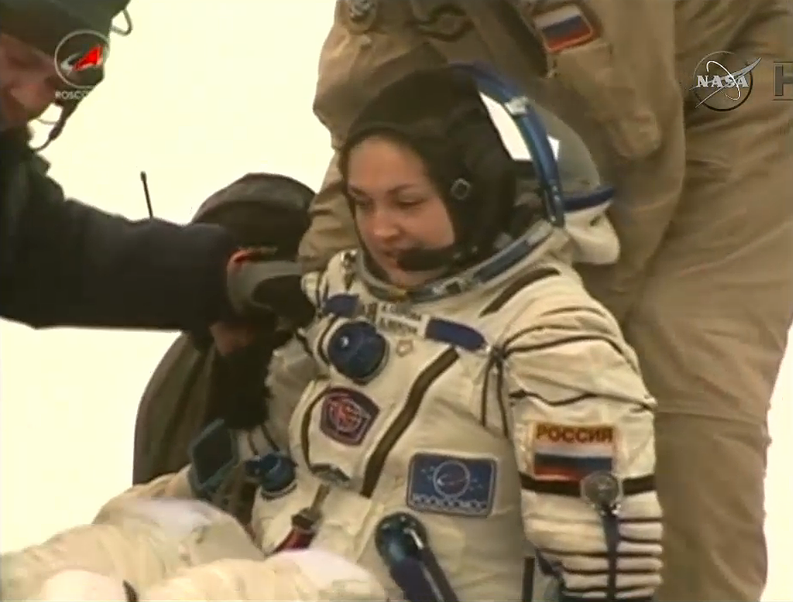 Expedition 42 flight engineer Elena Serova