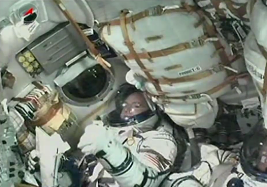 Year in Space Starts for One American and One Russian