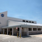 This is the NASA News Center at Kennedy Space Center in Florida.