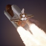 Space Shuttle Atlantis takes flight on its STS-27 mission.