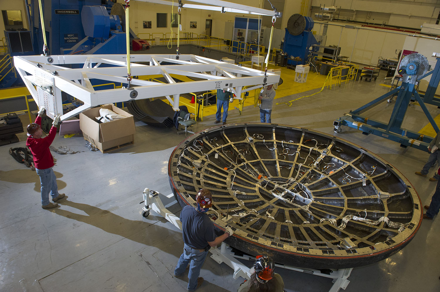 For the first test flight of Orion, the heat shield ablative material reached  temperatures of about 4,000 degrees Fahrenheit. 