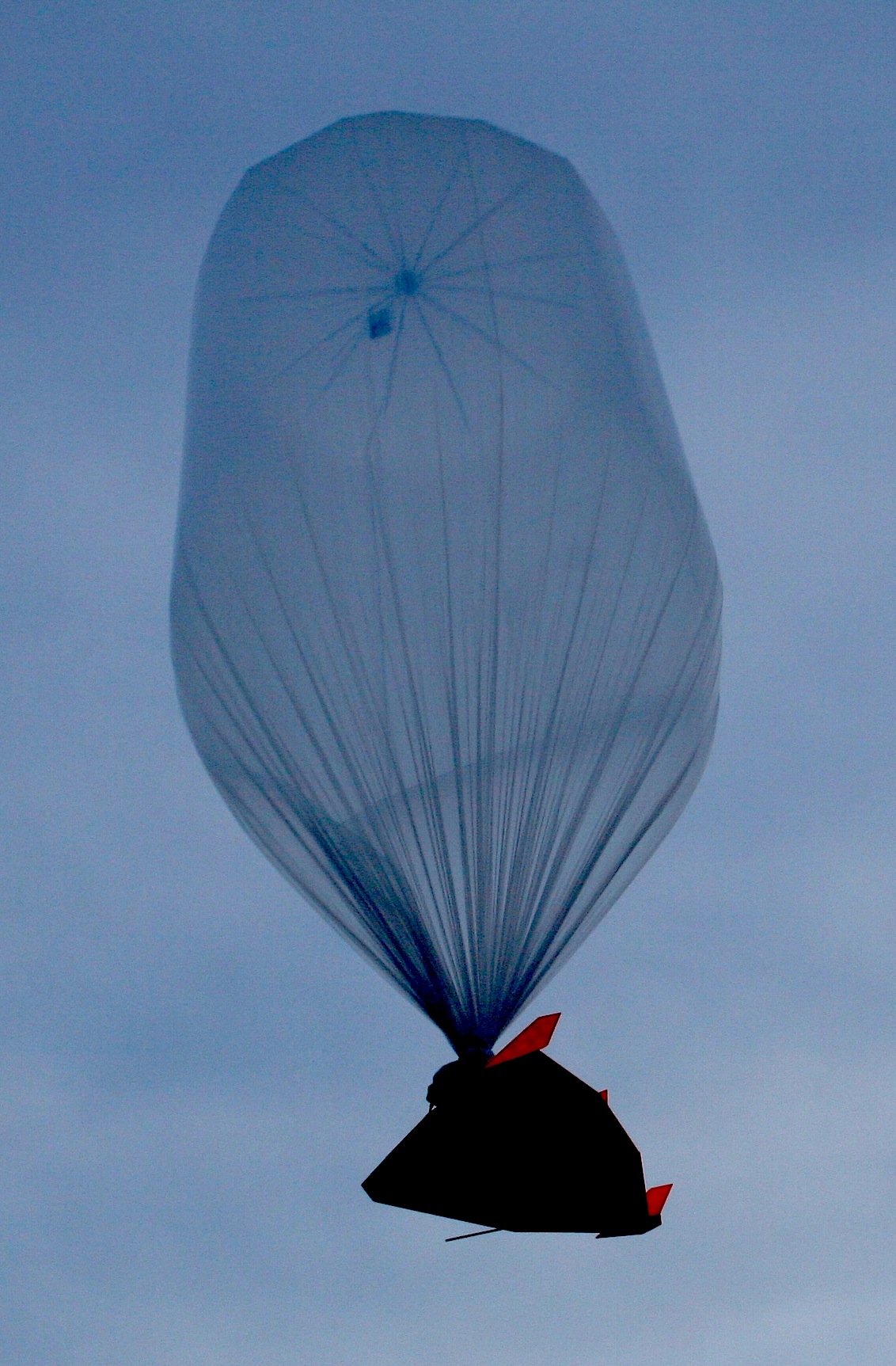 high-altitude balloon in midair