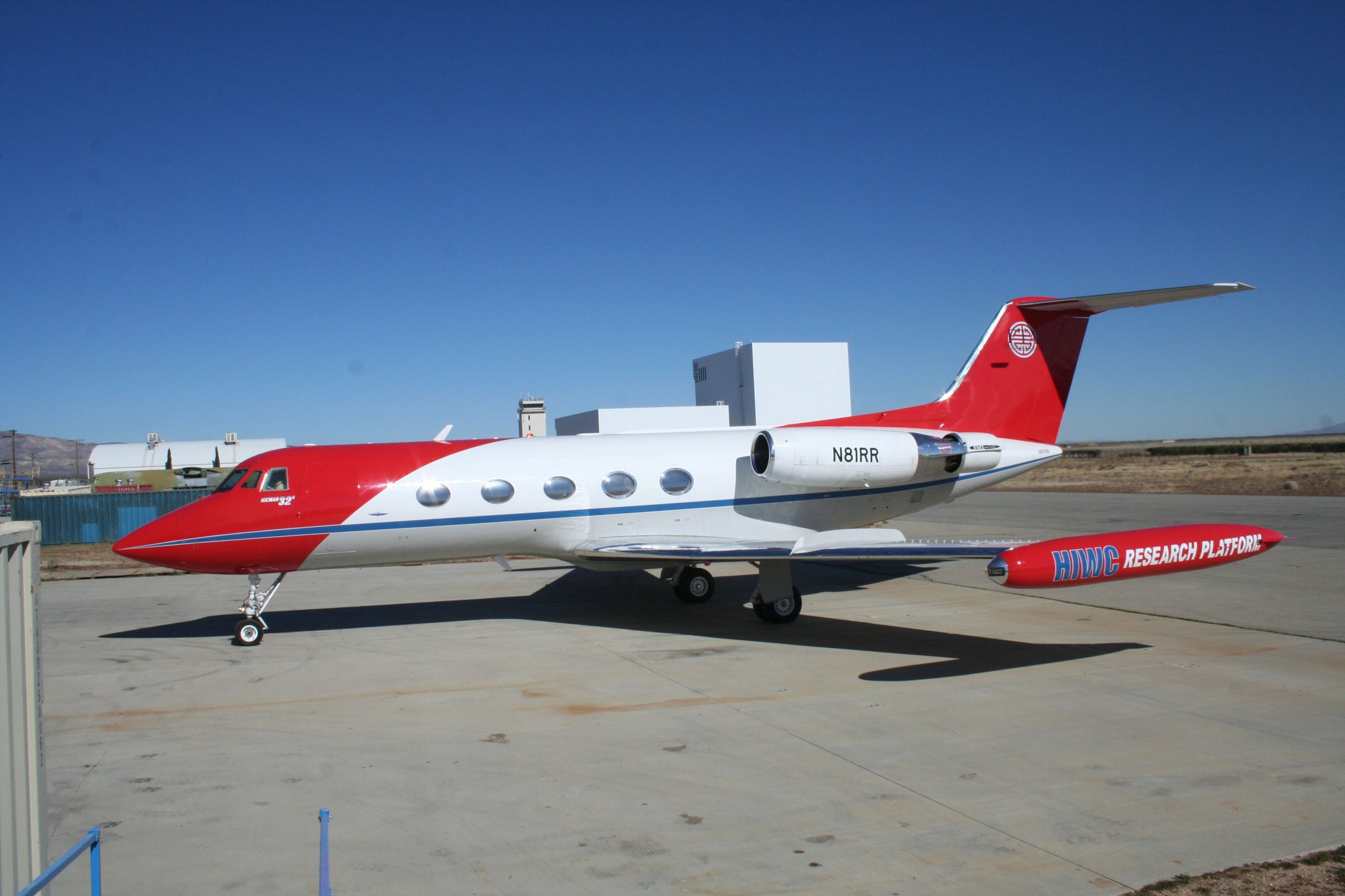 Gulfstream 2 parked on the tarmac.