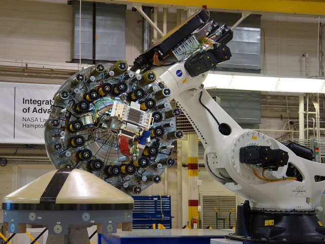 NASA Integrated Structural Assembly of Advanced Composites (ISAAC) robot